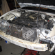 Tearing down the botched front end repair.